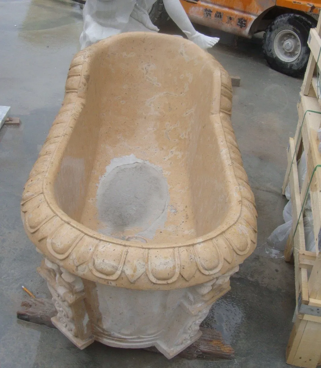 Отдельностоящая ванна из натурального мрамора SYBT-024