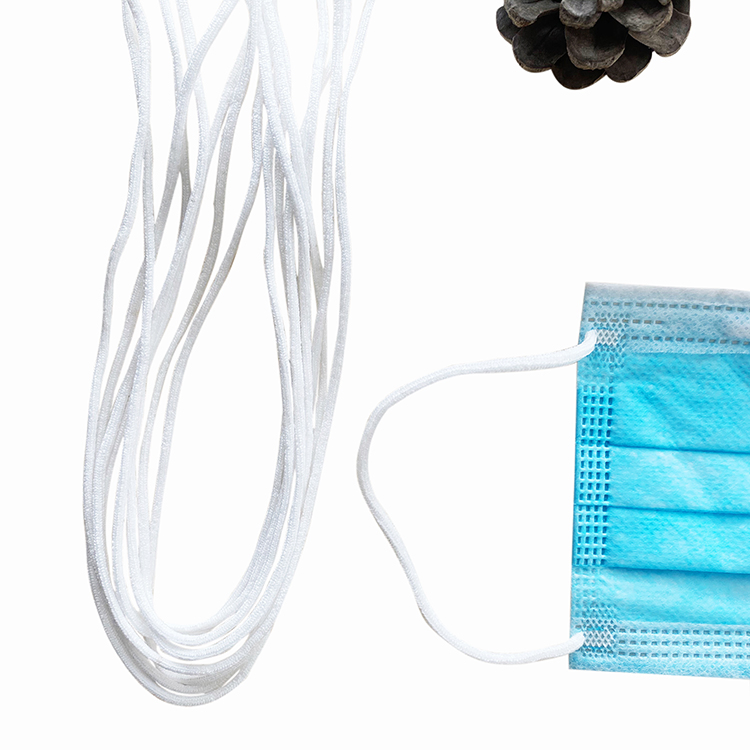 3mm 4mm 5mm Face Mask Rope Ear Loop Elastic for Disposable Face Mask in Stock