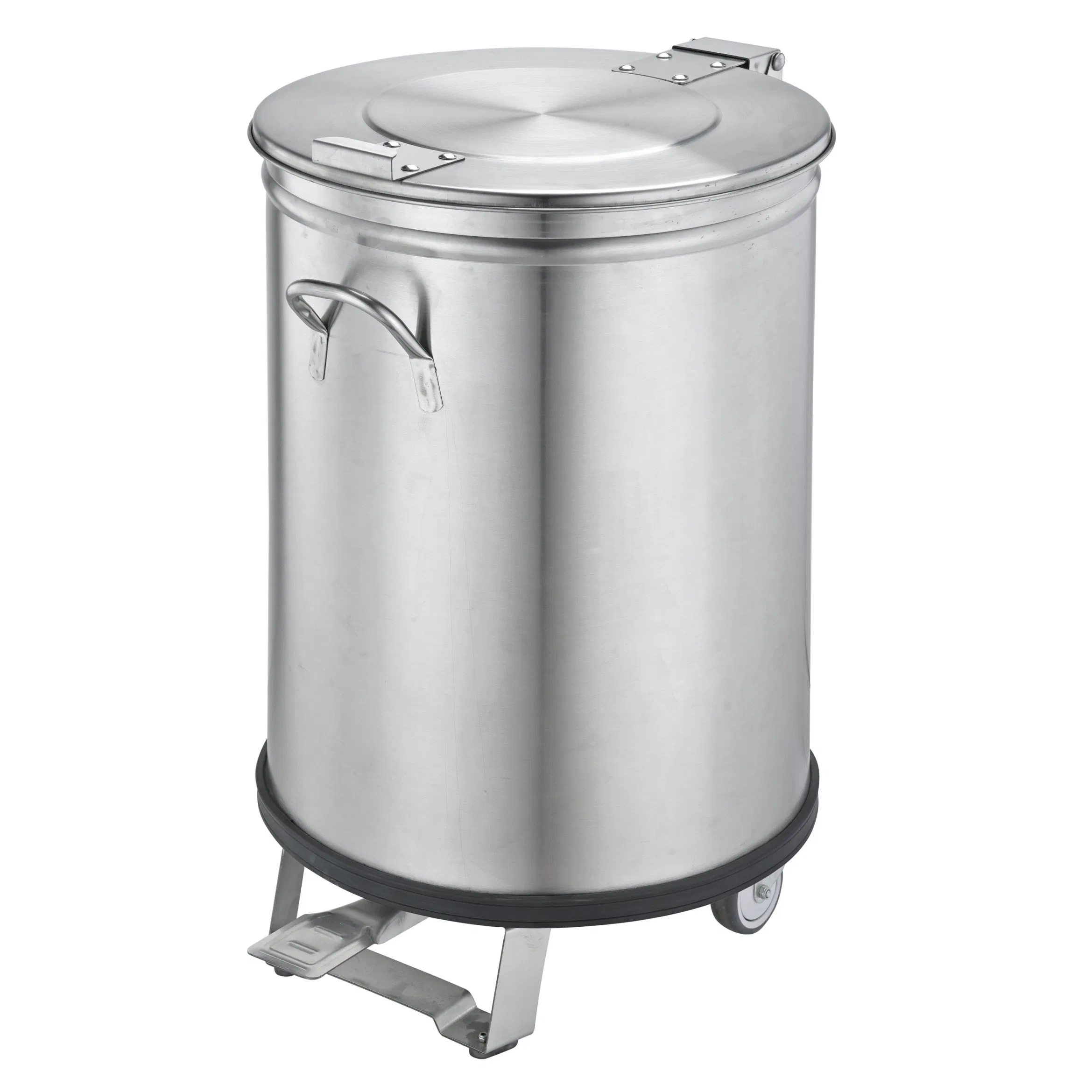 70 Liter Stainless Steel Squared Garbage Bin