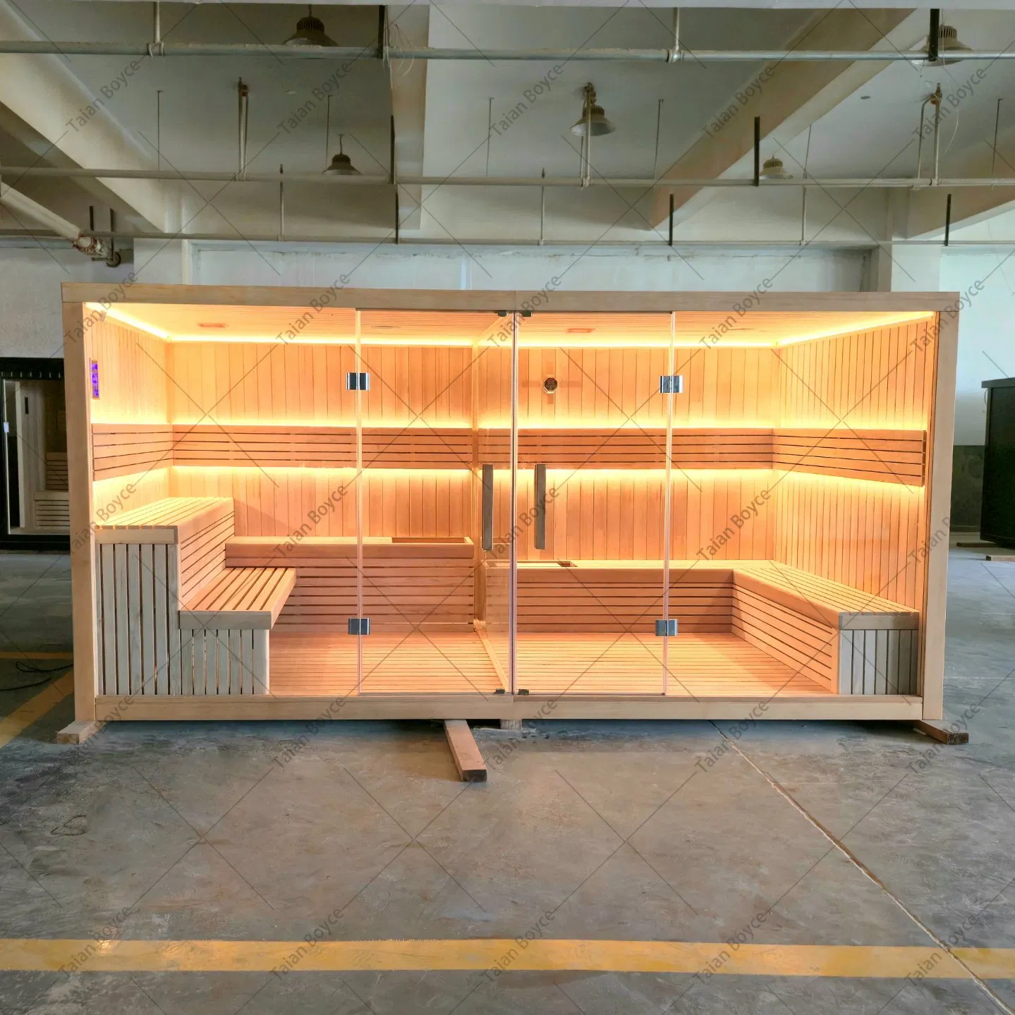 Сухая сауна из красного кедра с ИК-нагревом