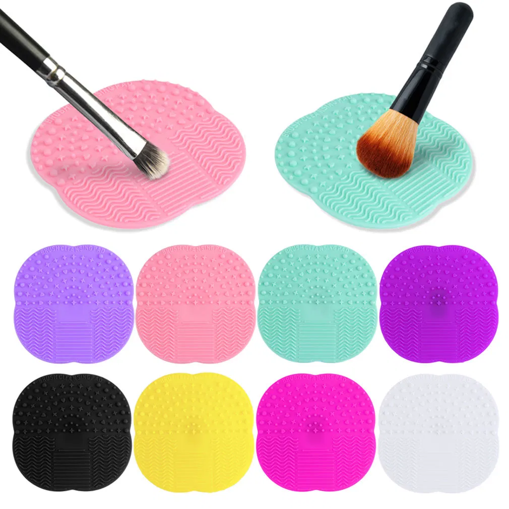 Colorful Makeup Cleaner Brush Cleaning Glove Silicone Cleaning Pad Mat