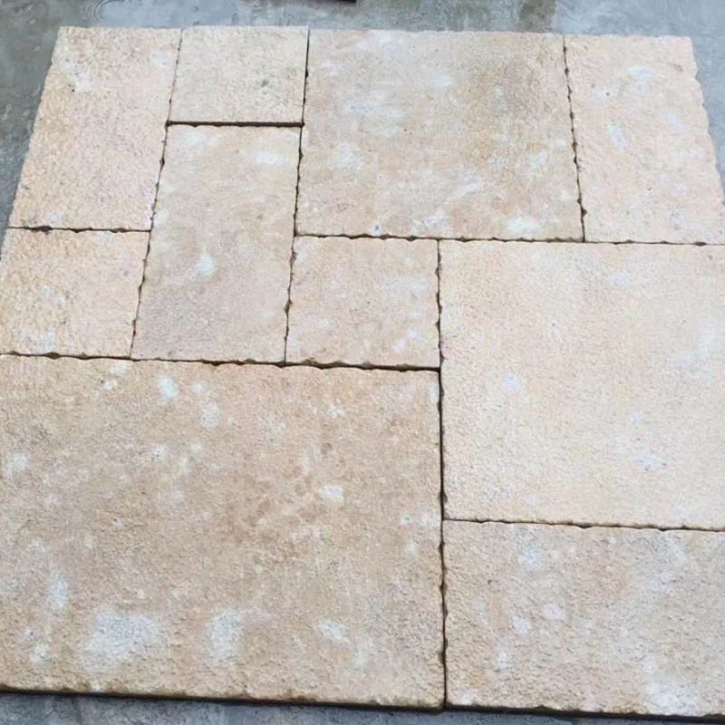 Yellow Travertine Tiles for Flooring Tiles
