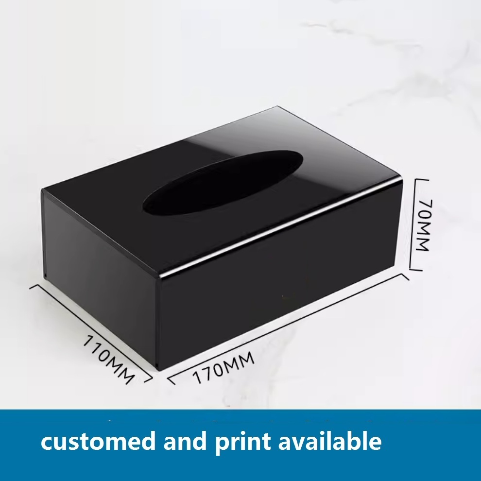 Napkin Dispenser 170mm Black Product Support Stands Hotel Consumables Room Storage Hotel Consumable Box Organization Factory Customized Custom Leather