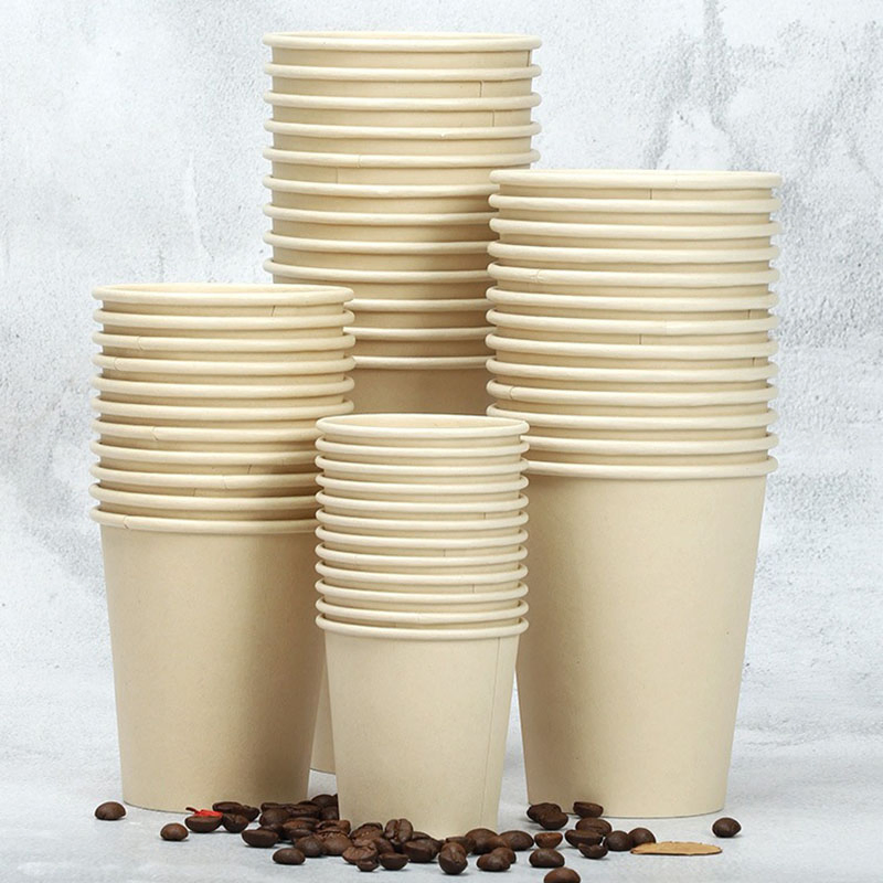 4oz 8oz 12oz Custom Logo Disposable Double Wall Hot Coffee Paper Cup with Lid