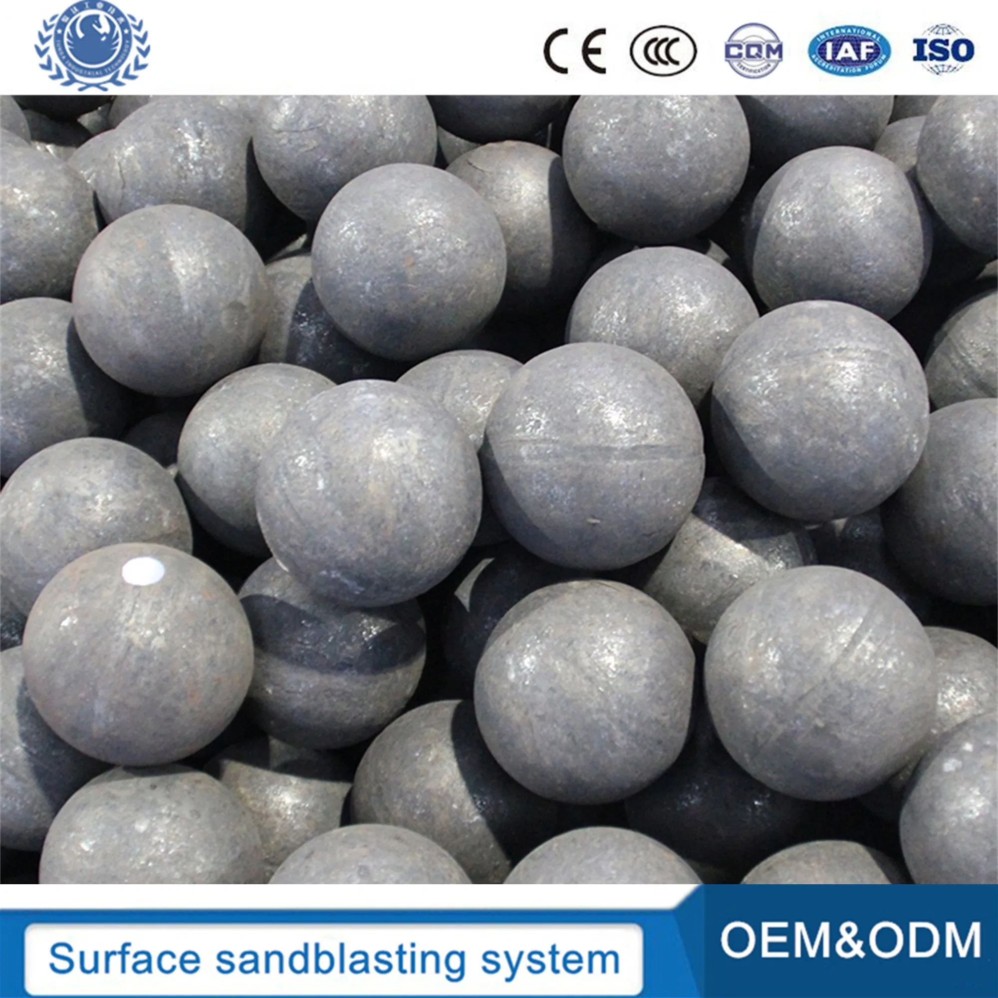 Wearable Forged Steel Balls for Grinding Mill Cenment Plant Low Attrition