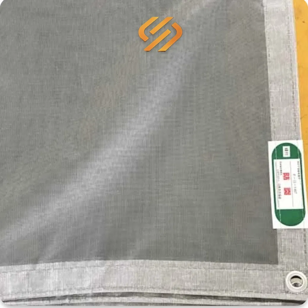 250d/24*24 Blue Color 130g/Sqm Fire Resistant Scaffolding PVC Mesh Sheet