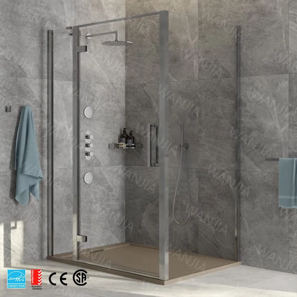 Elegant Frameless Glass Shower Door for Modern Bathrooms
