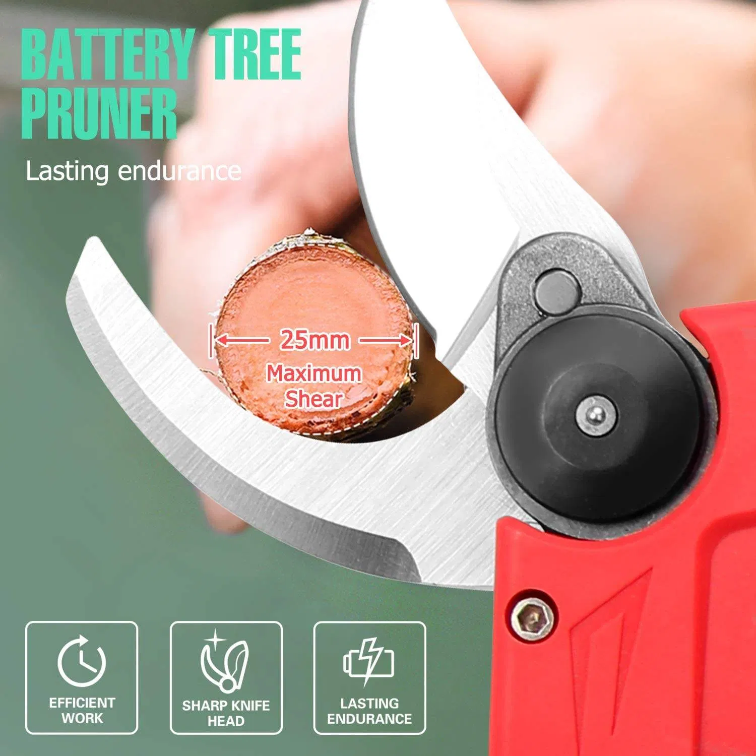 16.8V Electric Cordless Battery Powered Pruning Shears Garden Pruners Branch Cutter Rechargeable Pruning Shears