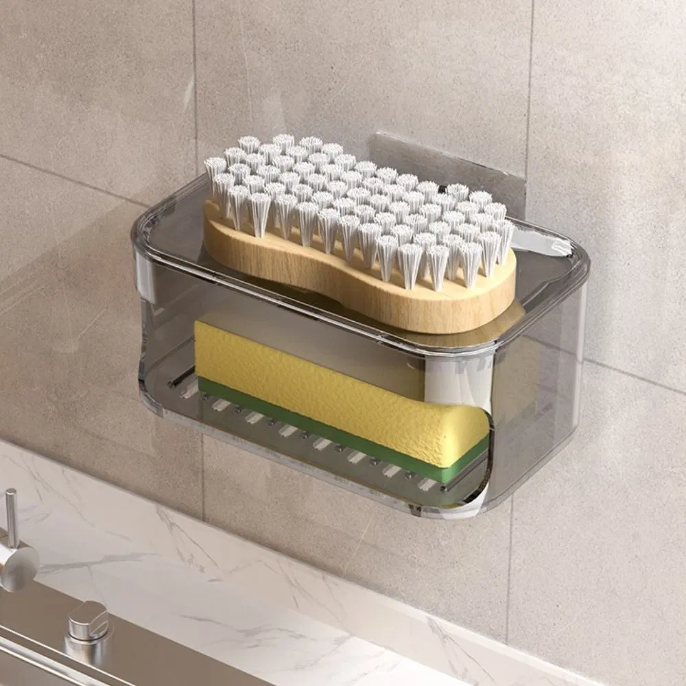 Мыльница настенная с двойным слоем и сильным присосом