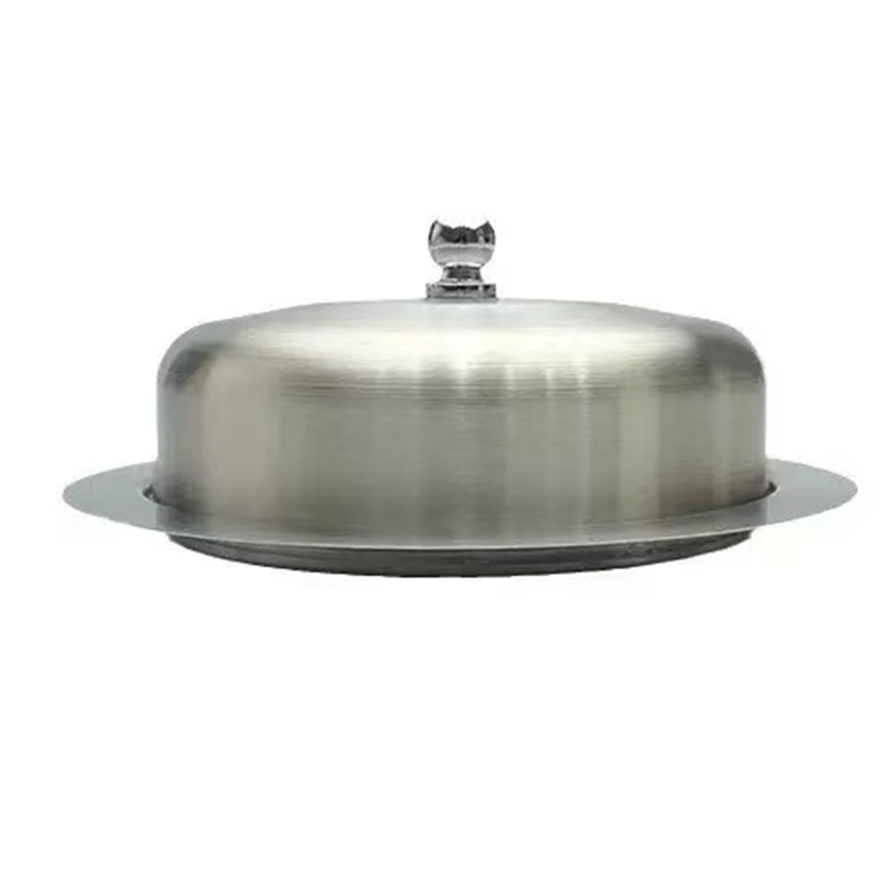 Hot-Selling High Quality Food-Grade Creative Western-Style Round Cheese Butter Dish with Lid