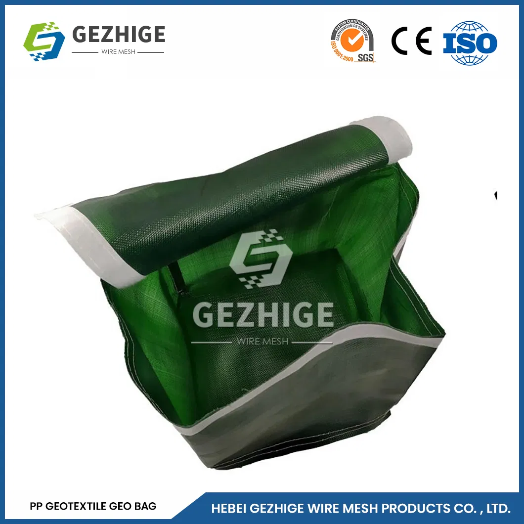 Gezhige PVC Coated Galvanized Hexagonal Wire Netting 2.0*0.5*0.5m Square Hole Galvanized Gabion Basket China Corrosion Resistant Polypropylene Gabion Bag