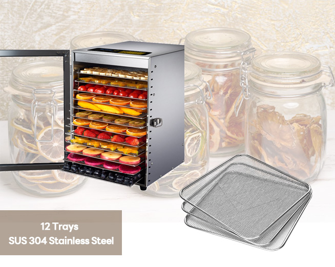 Household Fruit Dehydrator 12 Trays Food Drying Dehydrator