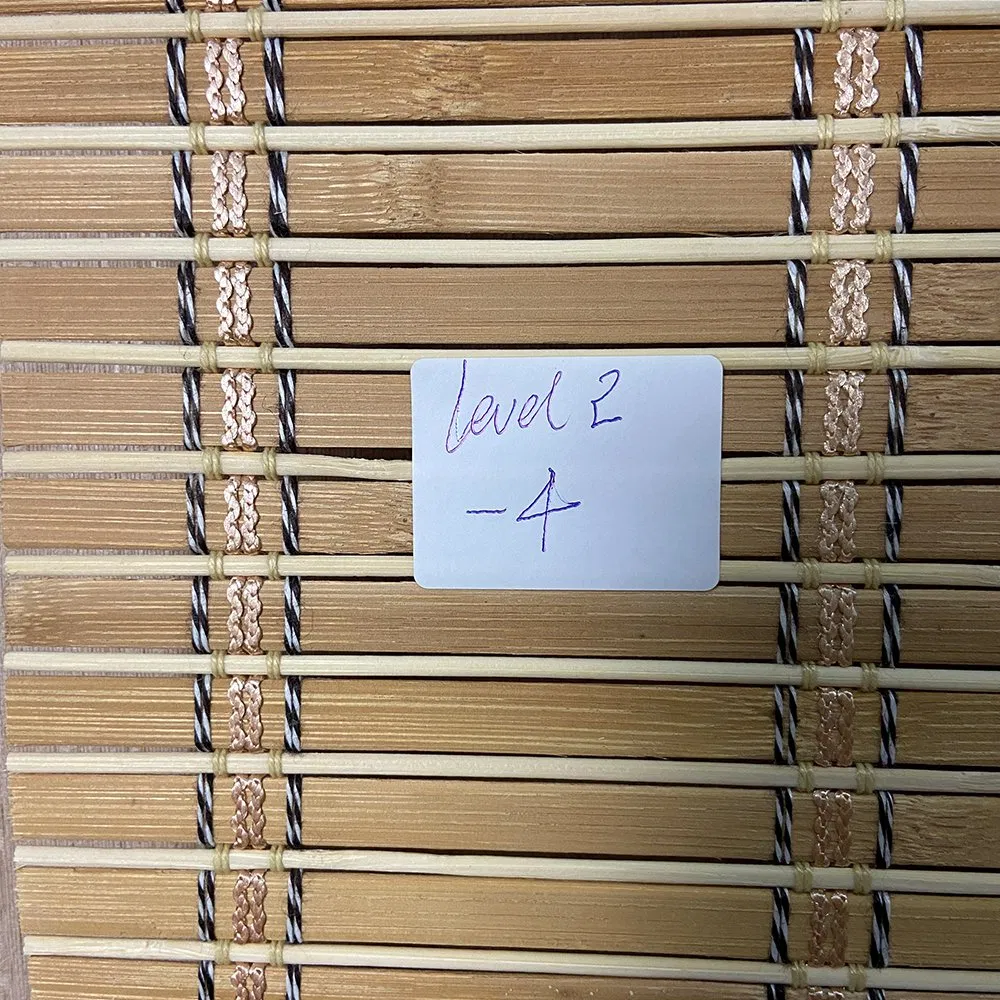 Light Brown and Dark Brown Bamboo Blind for Outdoor Use