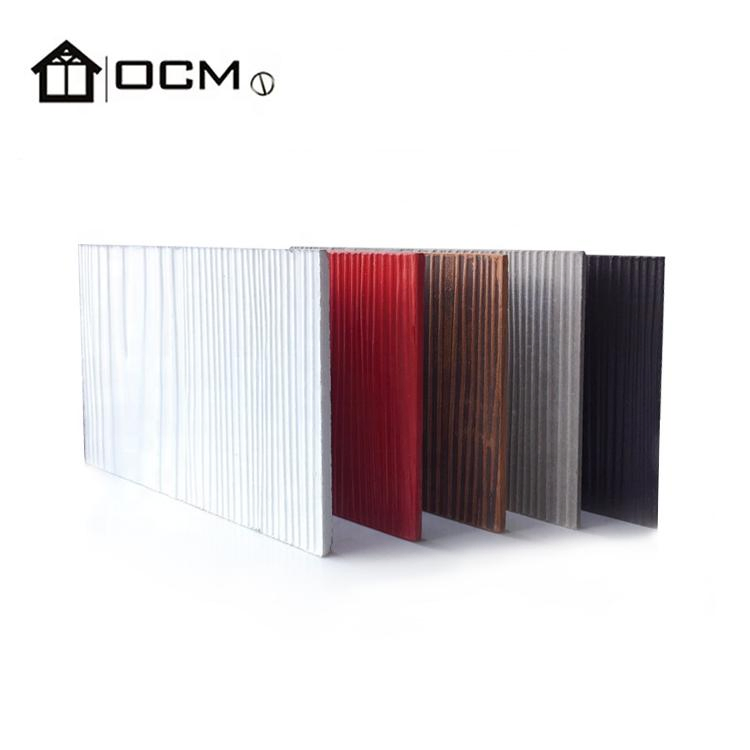 Waterproof Exterior Decorative Wall Panels Wood Texture Wood Grain Cement Siding Fiber Cement Boards