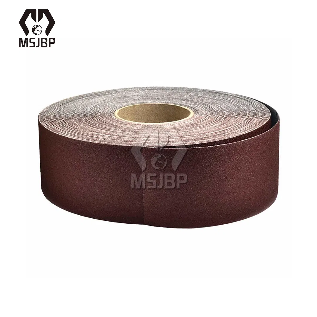 Msjbp Abrasive Sanding Cloth China Manufacturing 1.37m X 91.4m Tj113-B Aluminum Oxide Abrasive Hand Use Sanding Cloth