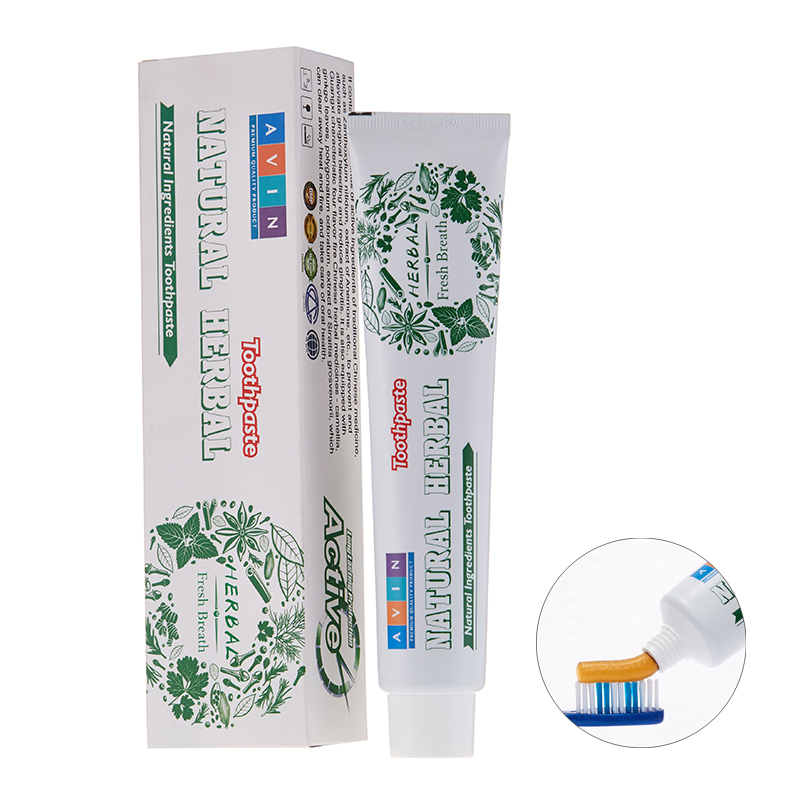 Wholesale Custom Private Label Fluoride Free Fresh Breath Natural Herbal Toothpaste Manufacturer