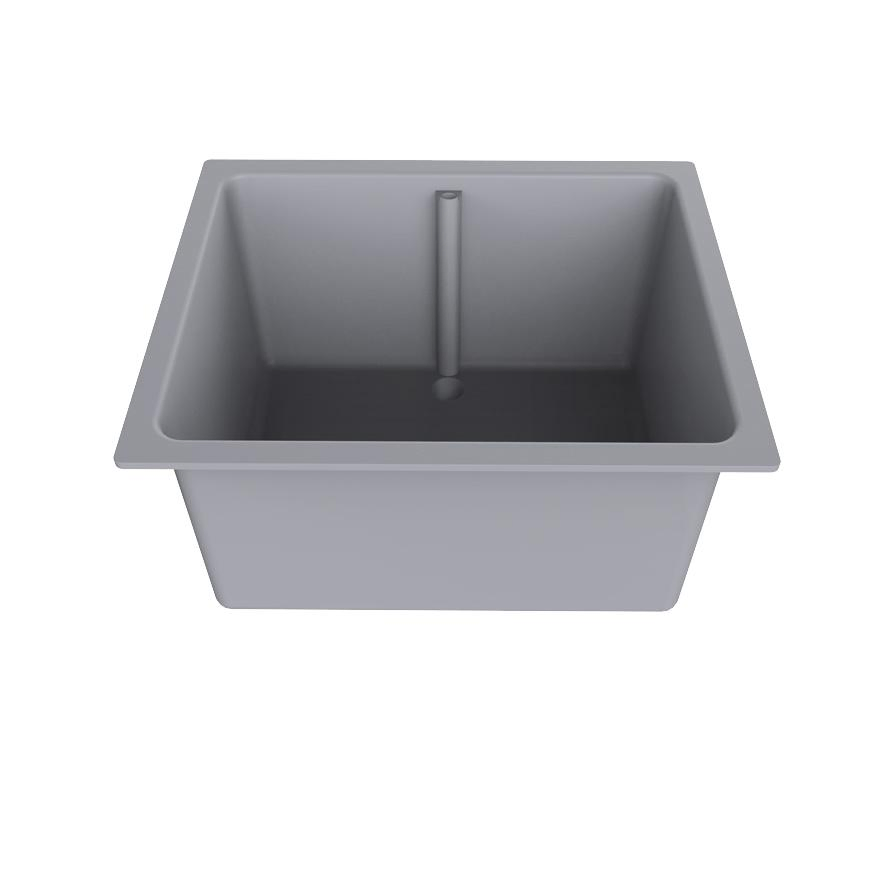 White Polypropylene Sink for Analytical Labs Eyewash Shower