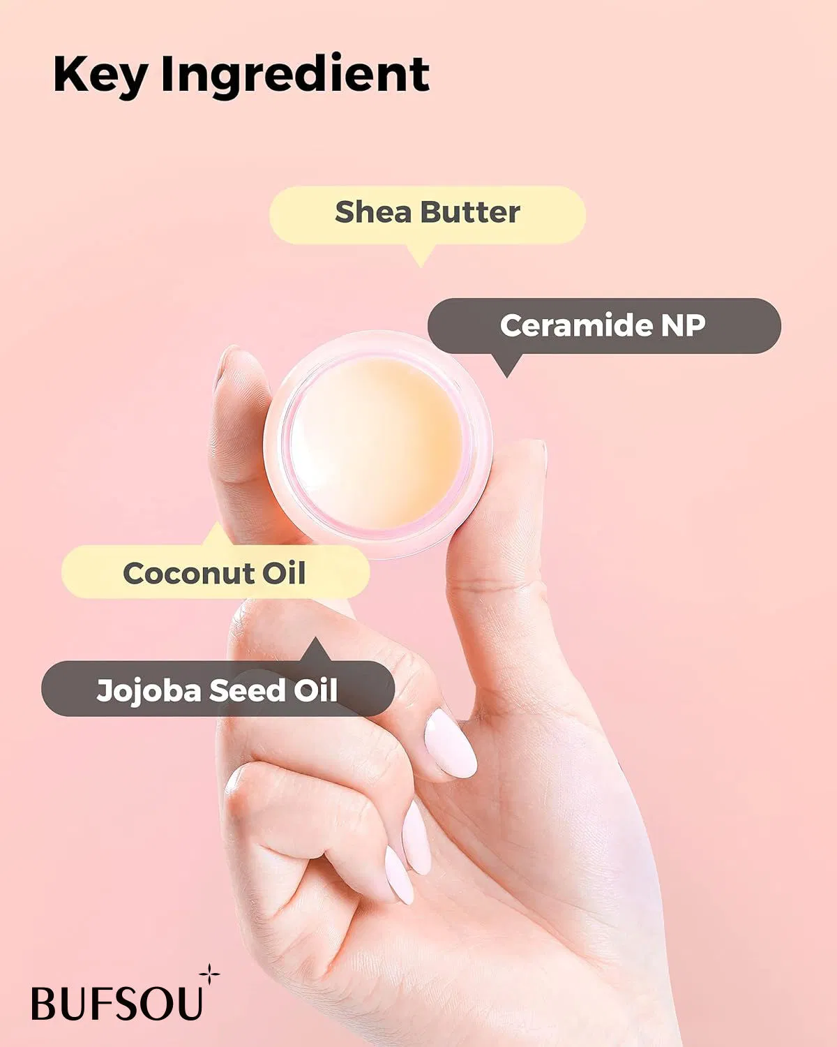 Private Label Organic Smooth Nourishing Vegan Jojoba Lip Balm Moisturizing Hydrating Ceramide Shea Butter Lip Sleeping Mask
