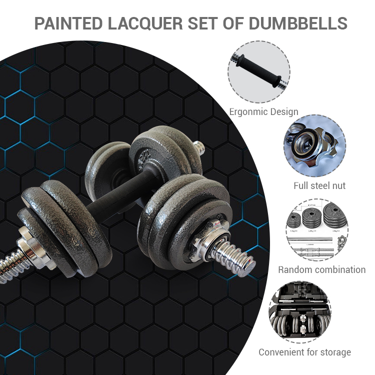 Набор гантелей разборных 10-50 кг для силовых тренировок