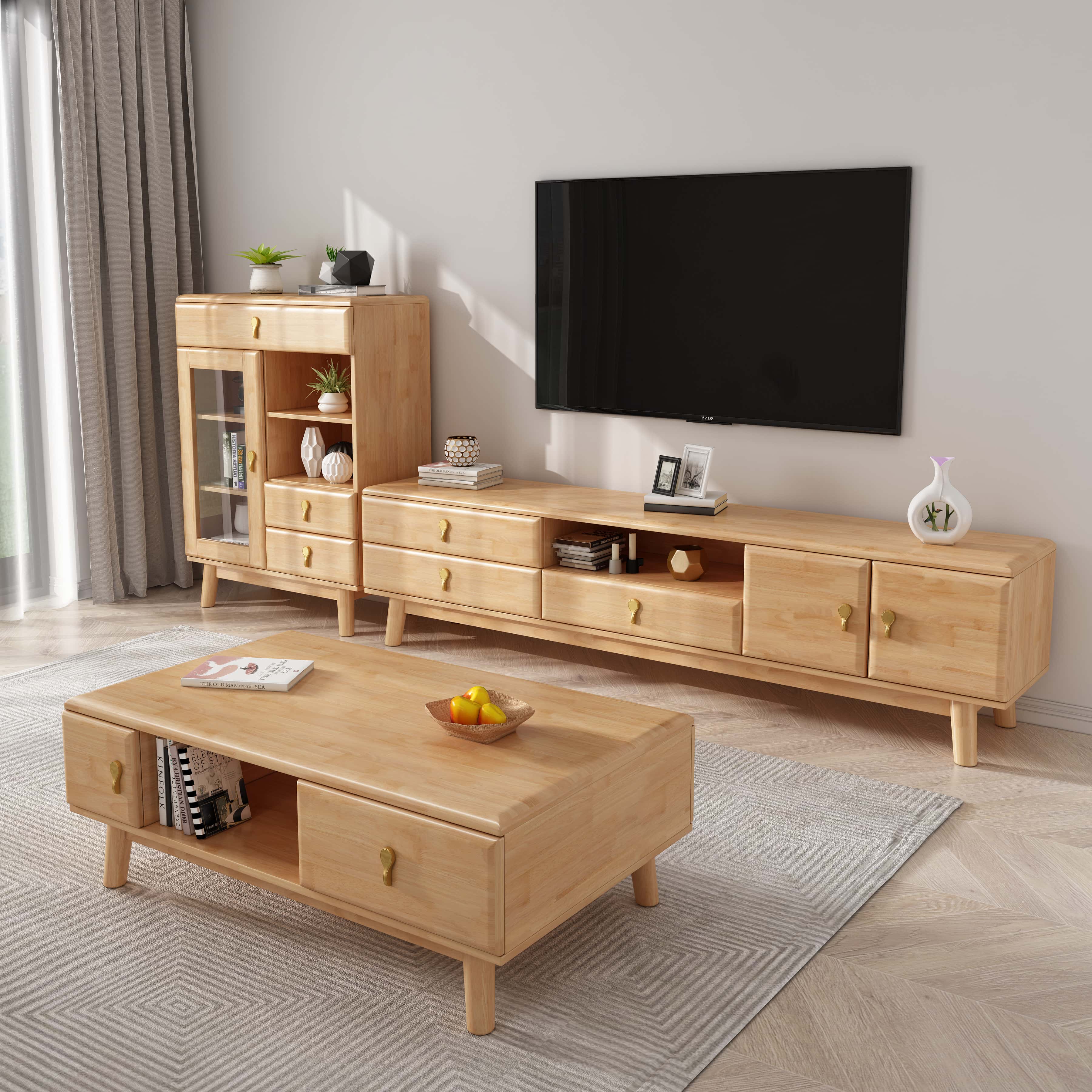 Комплект мебели для гостиной тумба под ТВ столик шкаф