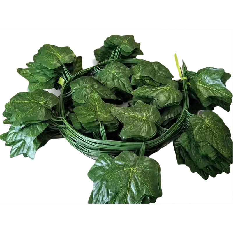 Растения искусственные виноградные лозы ротанг настенные