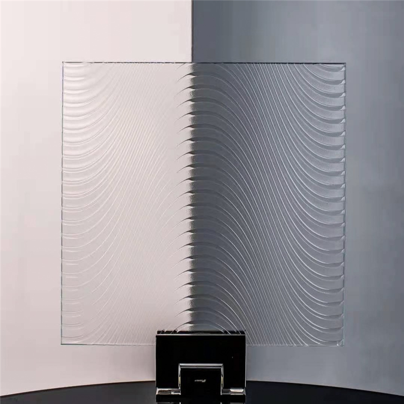 Premium Tempered Hot Melt Partition Glass with 5mm Decorative Patterns