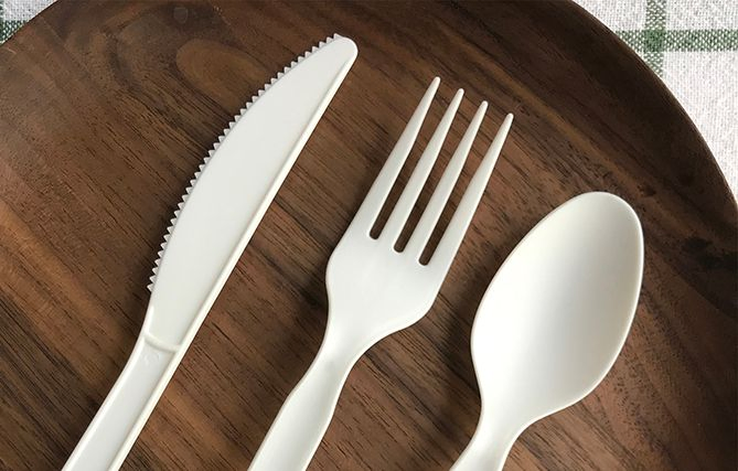 OEM ODM Customized Biodegradable Eco-Friendly Disposable Cutlery Tableware Set