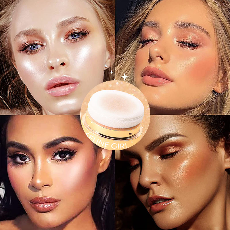 Seline Girl 4 Colors Fairy Patting Loose Powder Highlighter Body Glitter