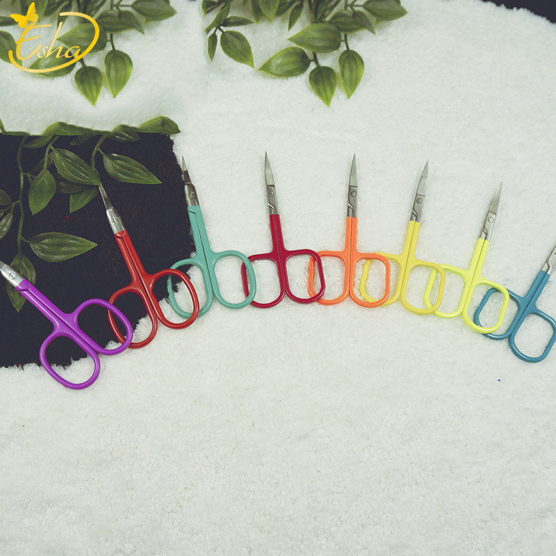 Professional Makeup Eyebrow Stainless Steel Hairdressing Beauty Nail Art Barber Nose Hair Scissors