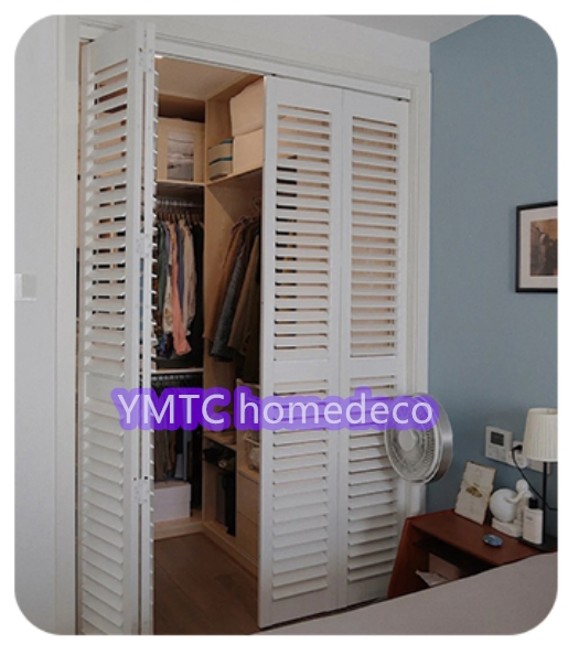 Factory Price Wood and PVC Shutter Interior 89mm Louver Plantation Shutters