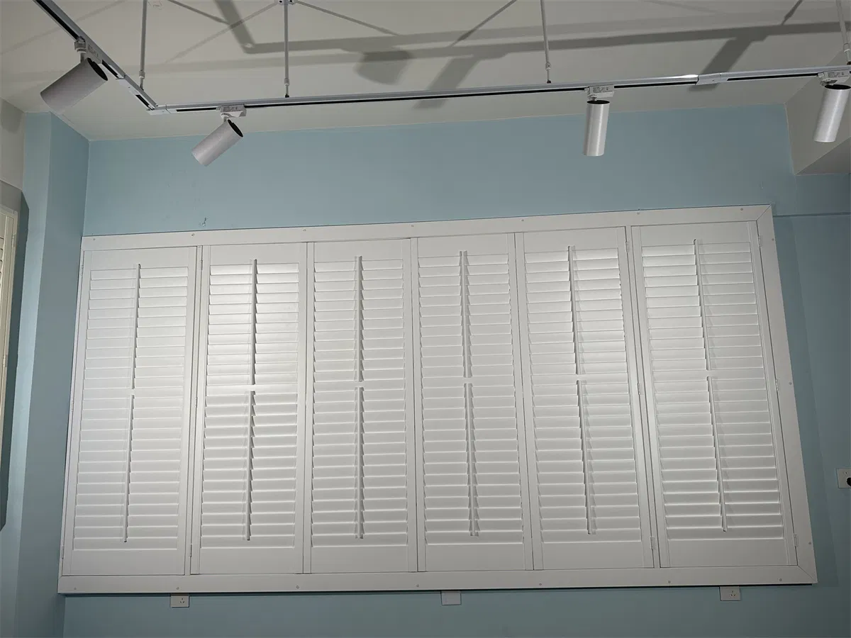 Home Custom Cafe Style Plantation Shutters Wood PVC Window Shutter