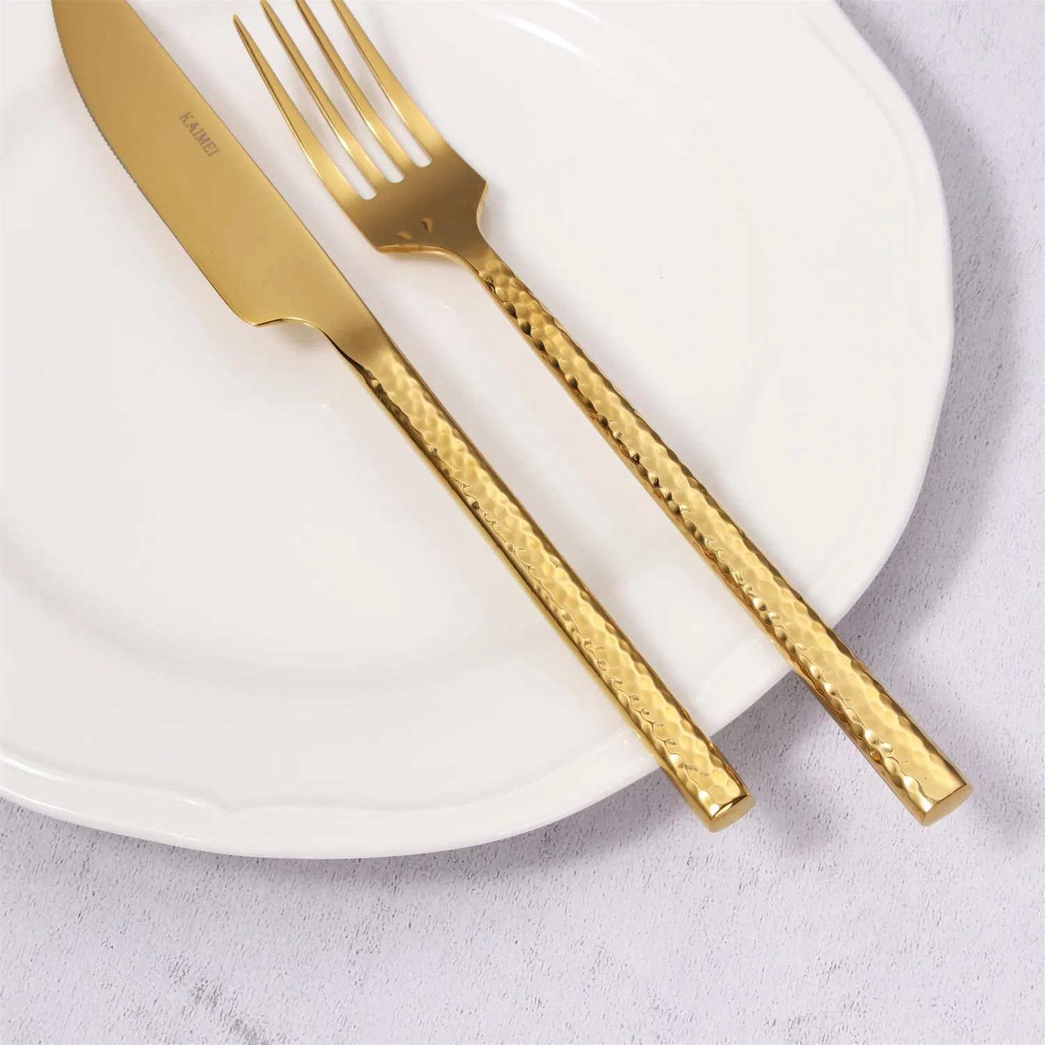 China High Quality Stainless Steel Gold Flatware Restaurant Cutlery Set
