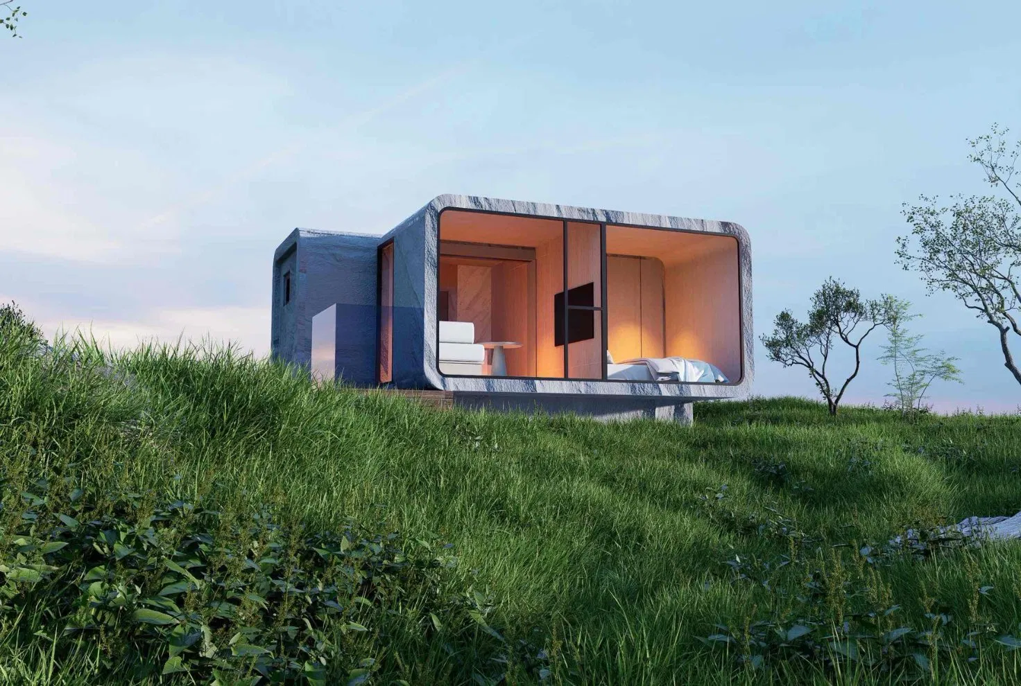 Modular Space Capsule Tiny Container House Luxury Prefab House Modern Capsule House
