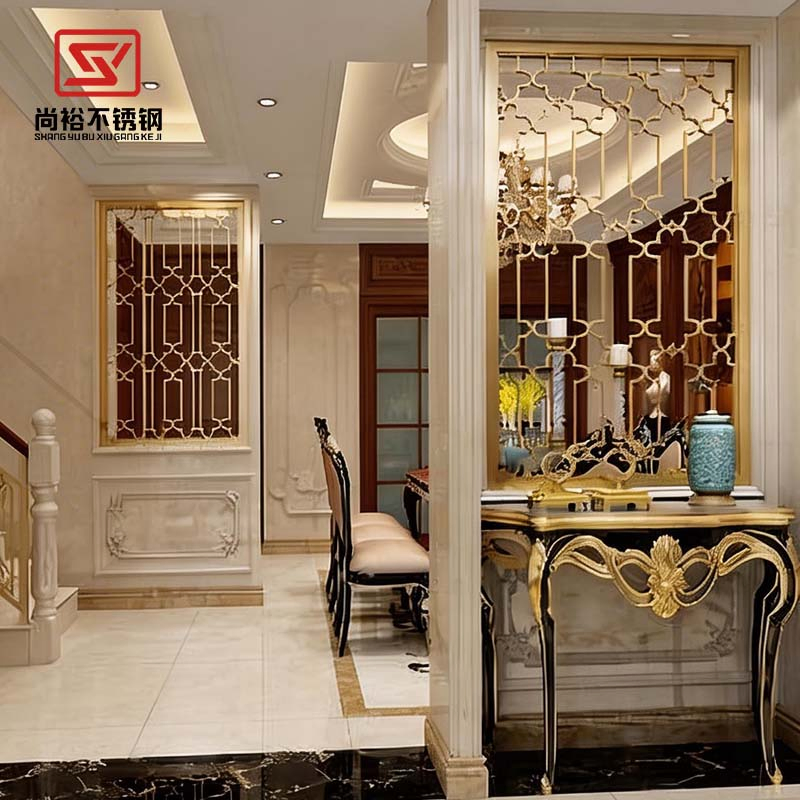 Elegant Stainless Steel Partition for New Chinese Restaurant Booths