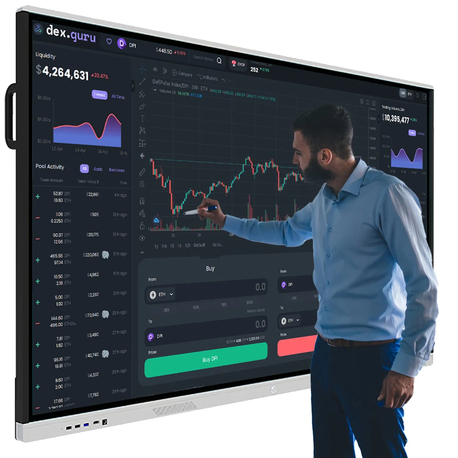 Made in China LCD Display Interactive Whiteboard TV Flat Panel Infrared Touch Windows Android 4K 65 75inch Touch Panel LED Screen Smartboard for Education