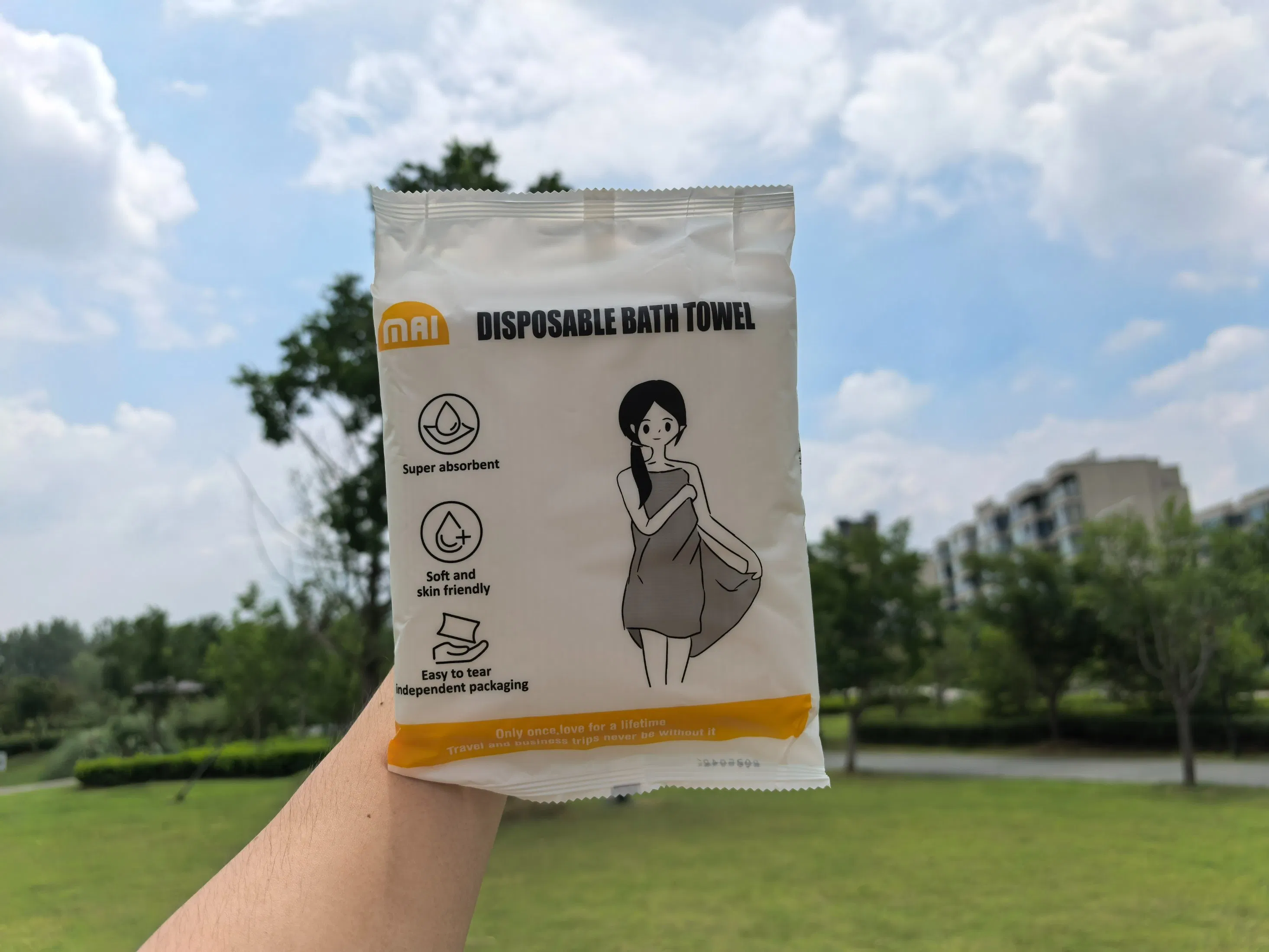 Otton Disposable Bath Towel for Travel Used