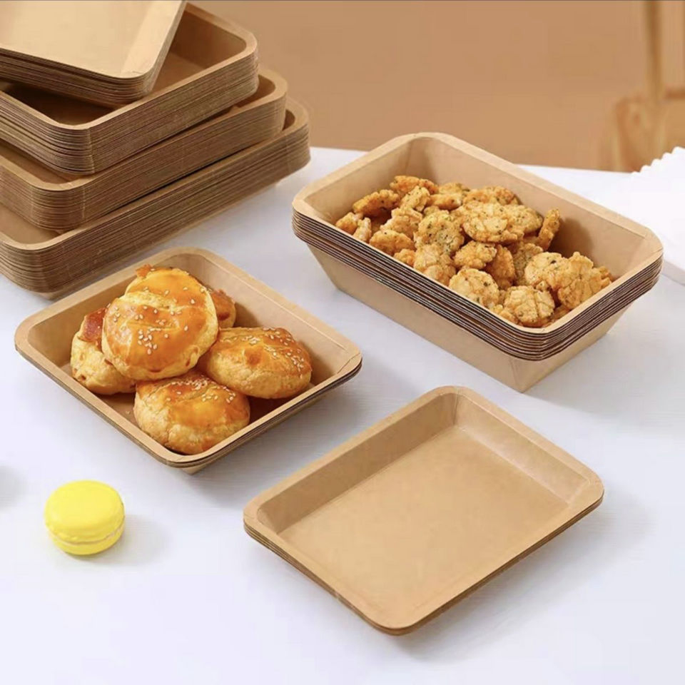 Premium Quality Clear Disposable Paper Trays for Catering