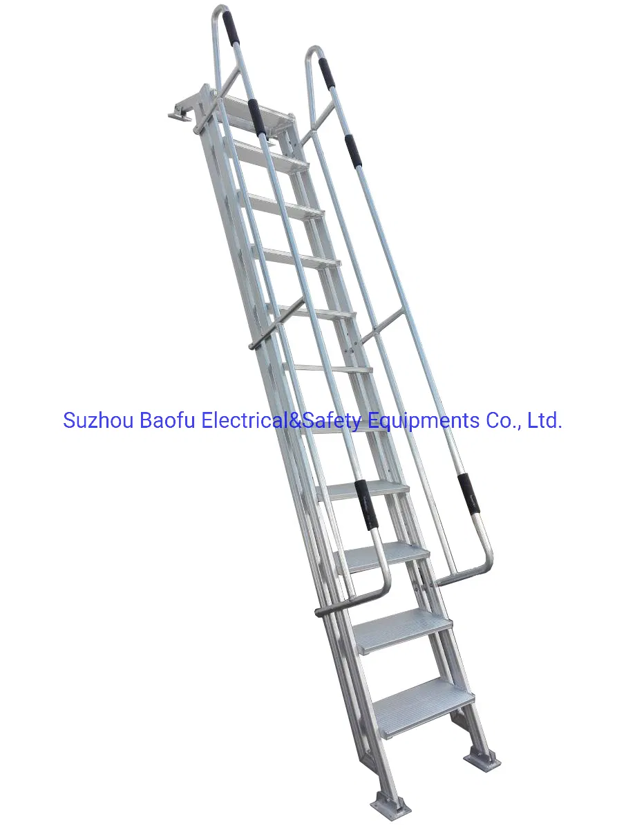 Aluminum Alloy Walkway Ladder Customized for Warehouse