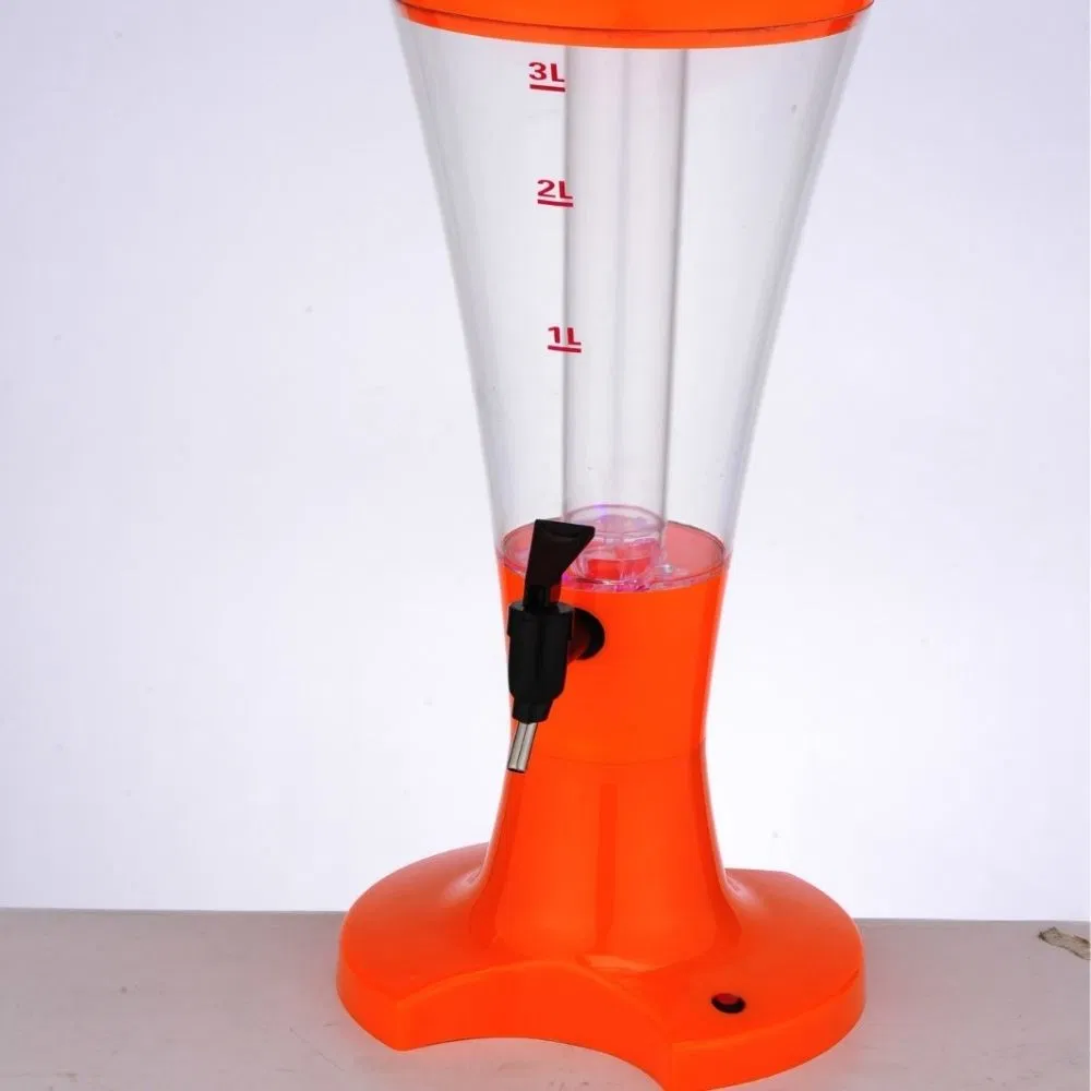 Диспенсер для напитков Beer Tower 3 л со светодиодной подсветкой