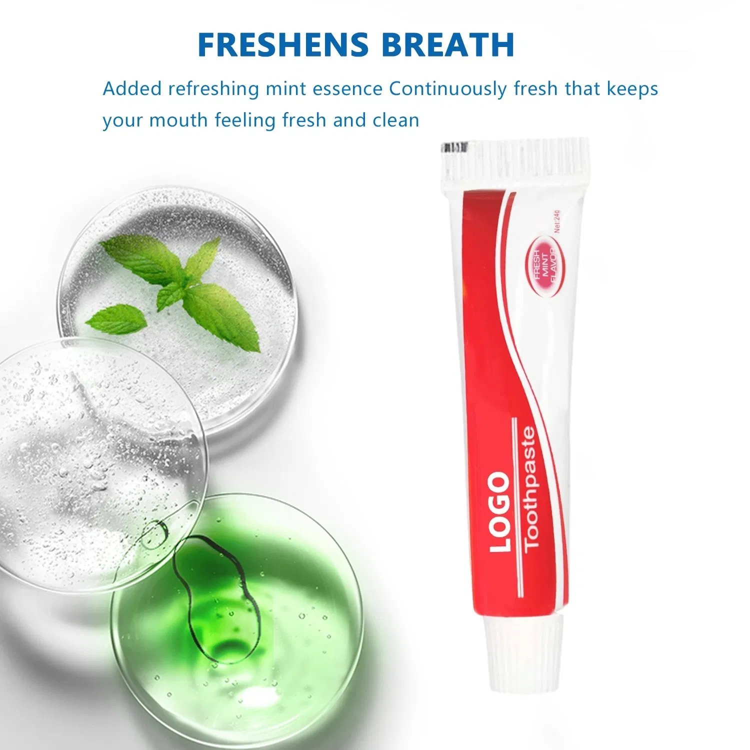 OEM Portable Travel Kit Print Logo Foldable Travel Toothbrush Toothpaste