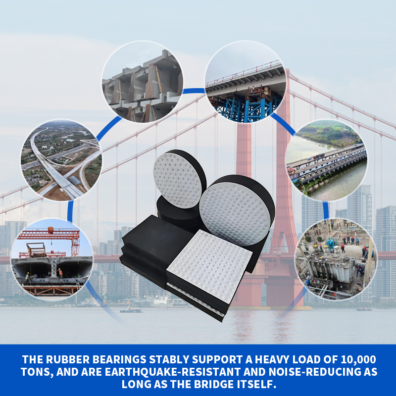 Jingtong Rubber Quality Bridge Rubber Neoprene Elastomeric Bridge Bearings