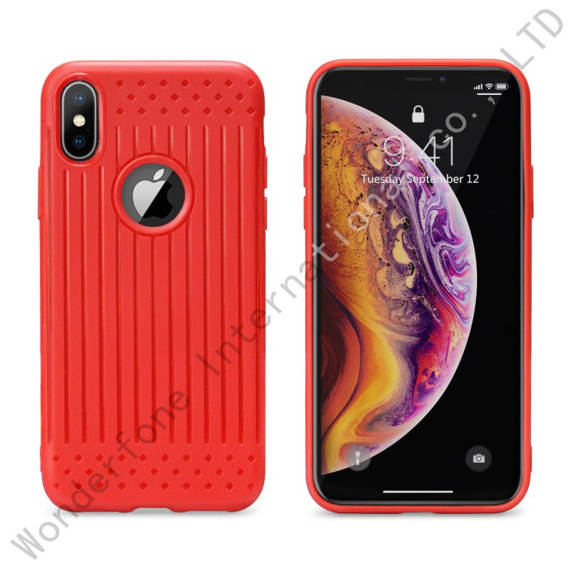 for iPhone Xs Case Crystal Reinforced Corners TPU Case