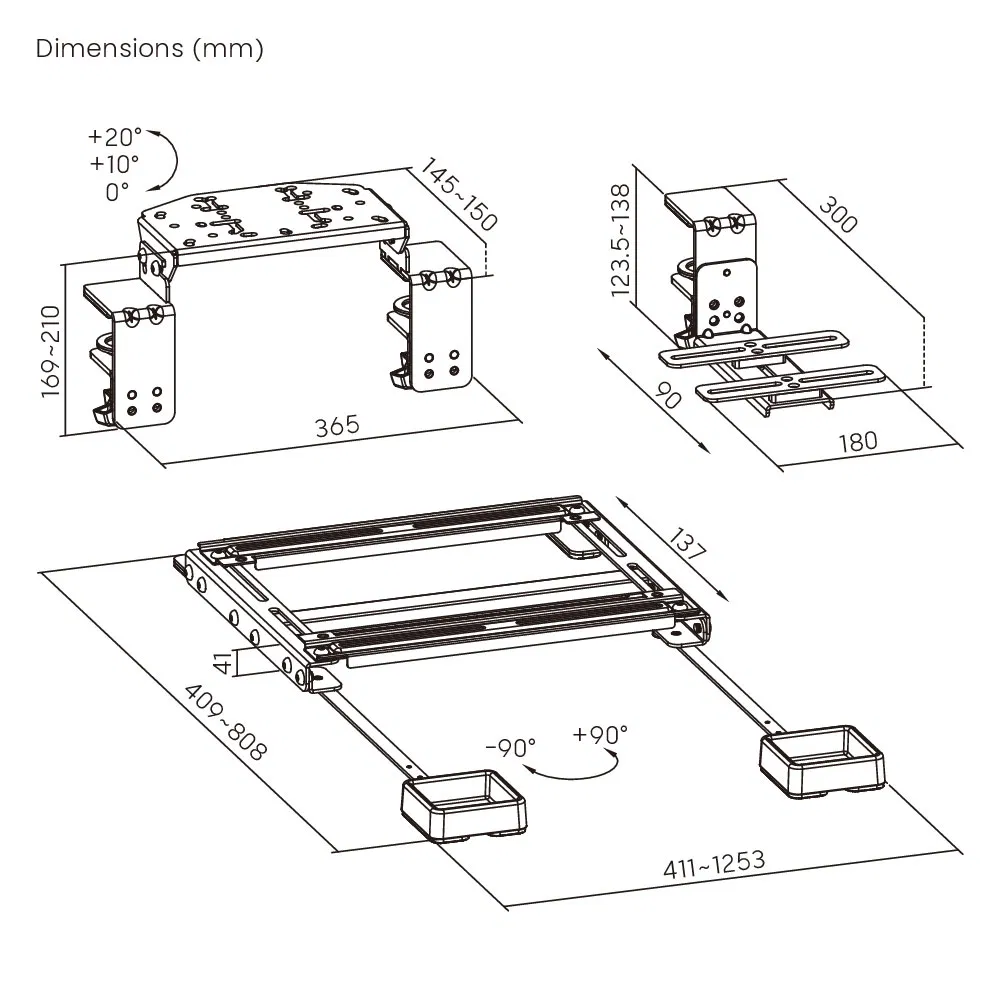Universal Mounting Accessories for Racing Sim Gears