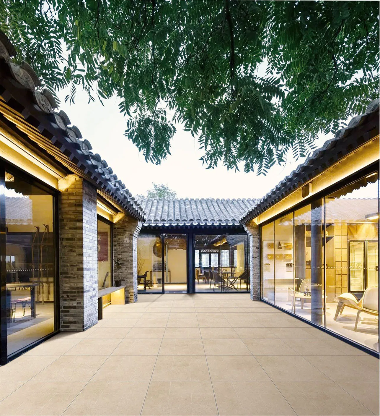 Плитка напольная 60x60 см антискользящая R11, 12 мм, матовая