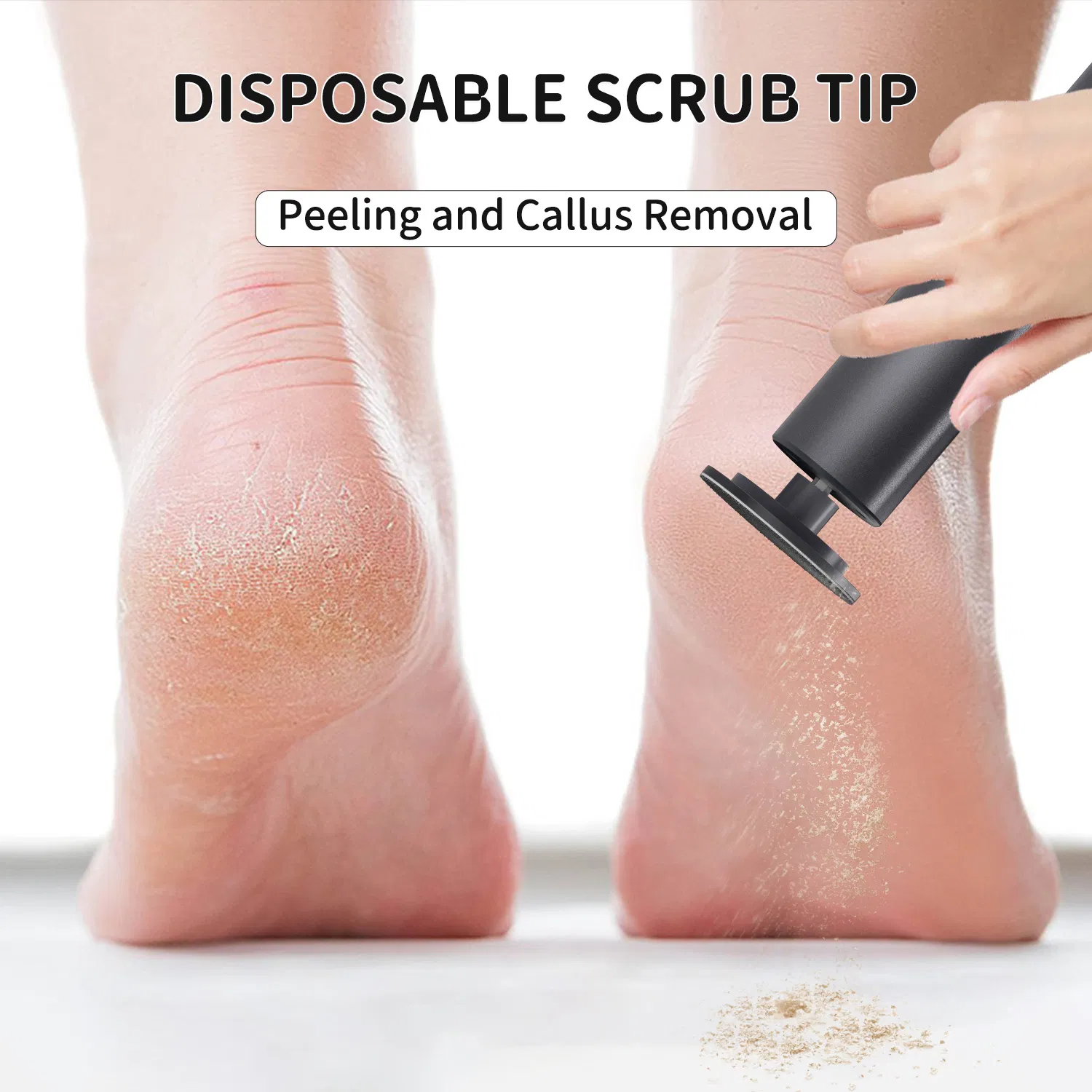 2-in-1 Electric Nail File & Polisher Electric Callus Remover Portable Device for Beginners & Experts