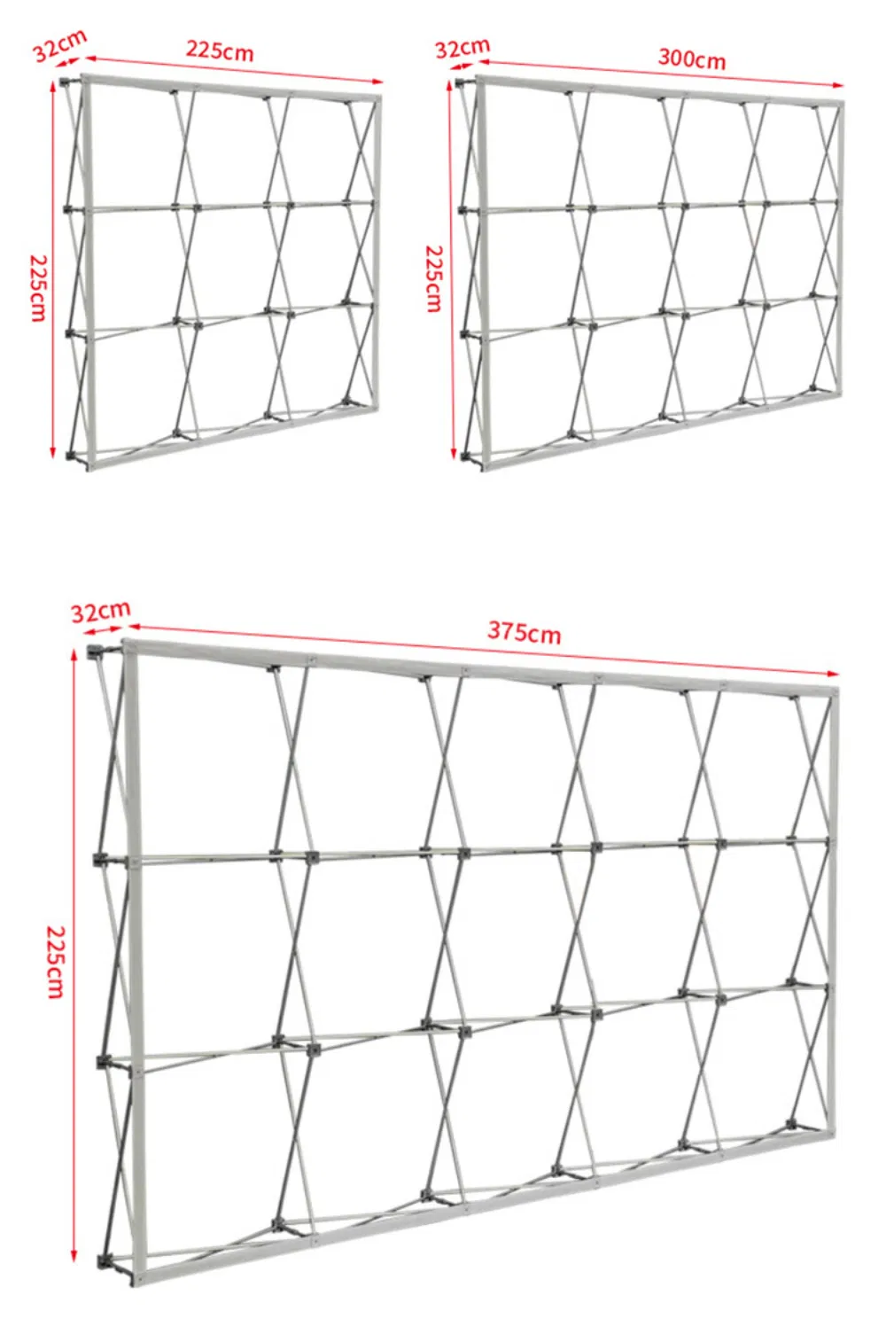 Outdoor Exhibition Foldable Activity Sign-in Wall Display Rack