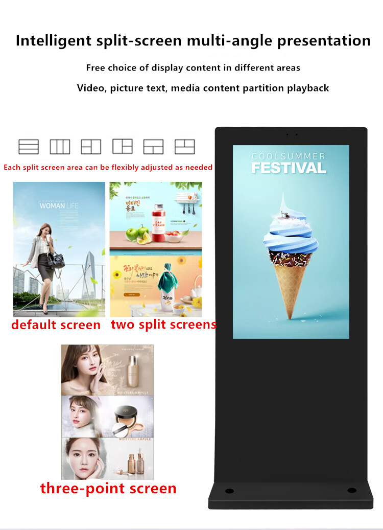 Влагозащищенный уличный дисплей 32 дюйма высокой яркости
