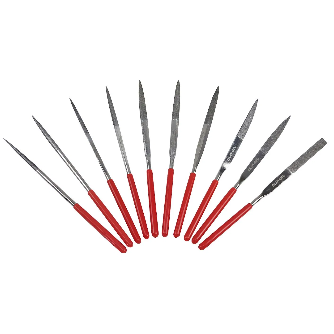 CLIP-ON Diamond Shaping Needle File Set Jewelers Tools 3PCS