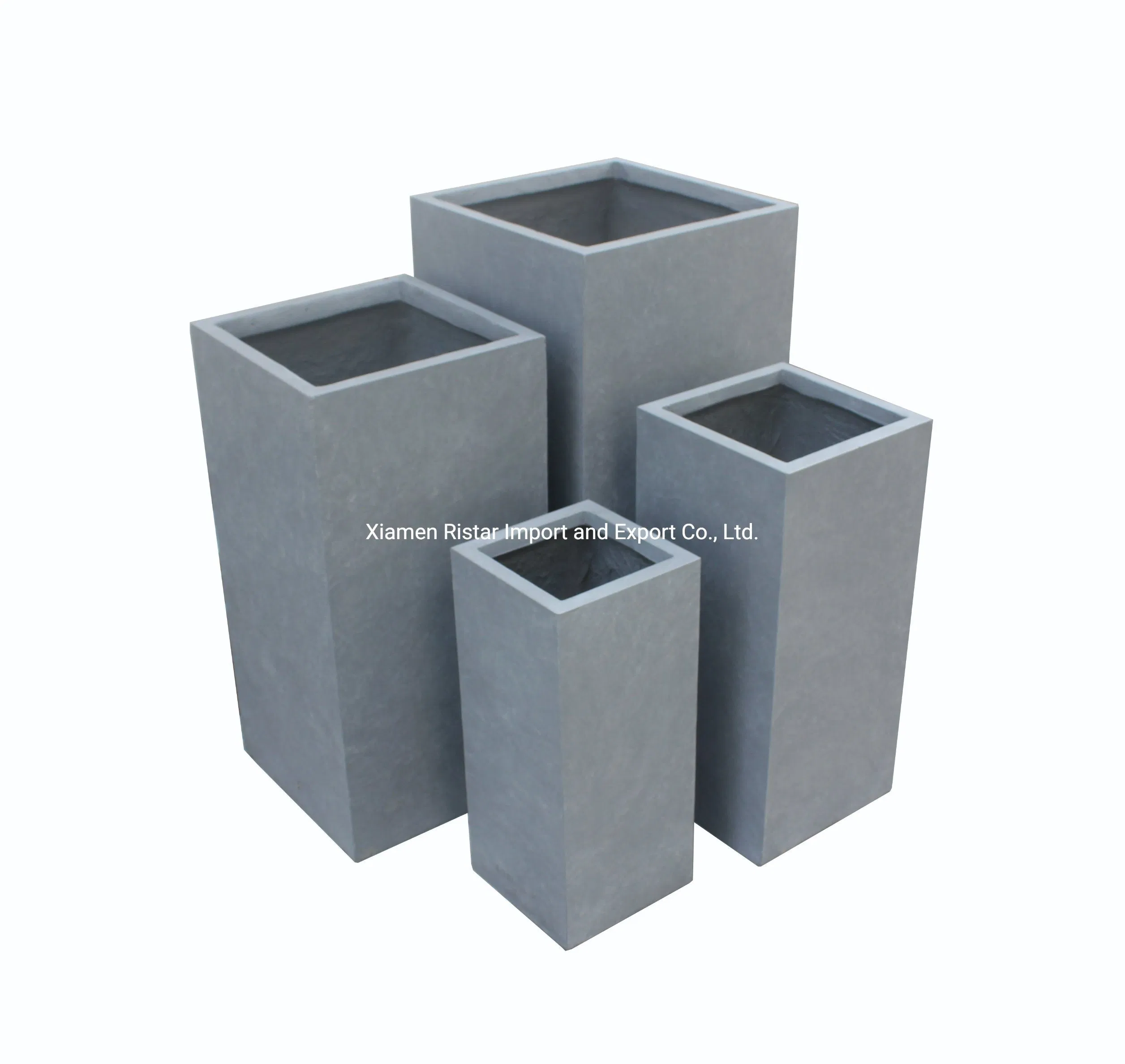 Best Selling Outdoor Garden Landscaping Large Fiberglass Reinforced Concrete Flower Pot Planter
