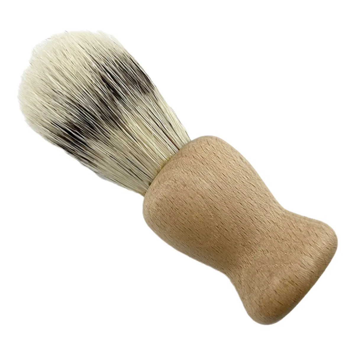 Eco Friendly Wood Beard Brush Reusable Wood Handle Shaving Brush with Nylon Hair